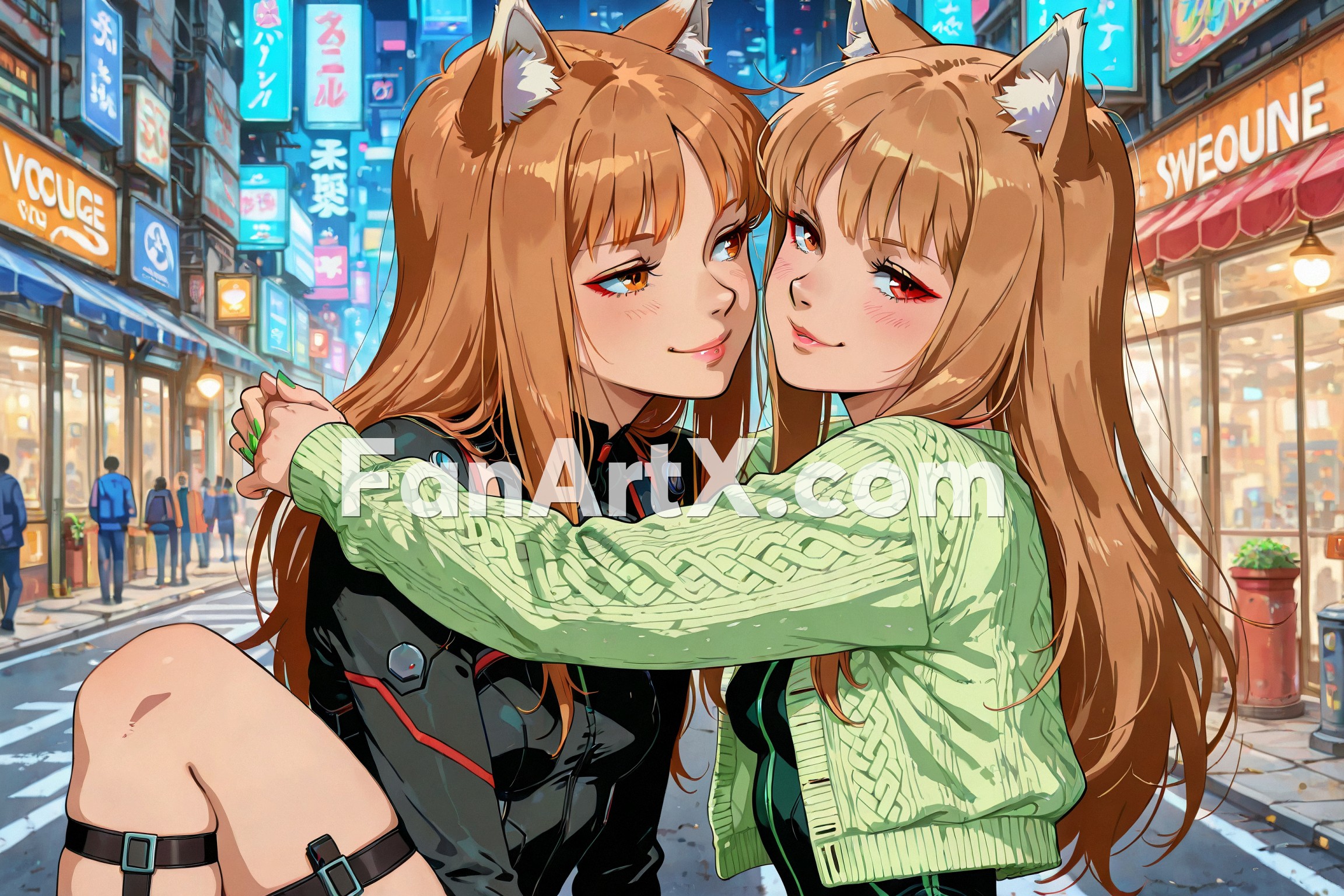 Holo fanart - Spice and Wolf characters 2023383